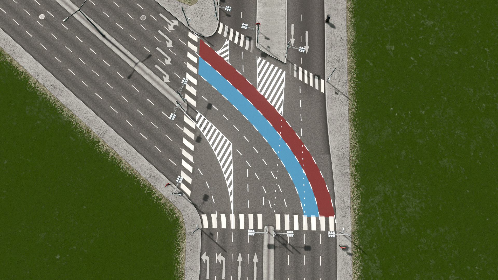 Mod紹介 Intersection Marking Tool Cities Skylines 街づくりコンテスト